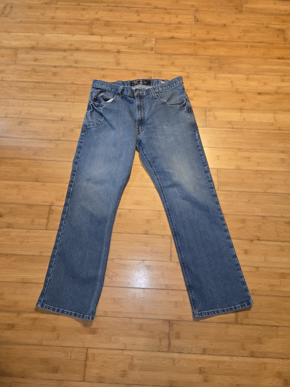 Ariat M4 Relaxed Boot Cut Jeans Men's 34x30 Blue Denim
